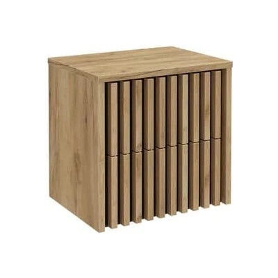 Koupelnová skříňka s krycí deskou SAT Delano 60x56x45 cm dub mat DELANO60ZDCDE