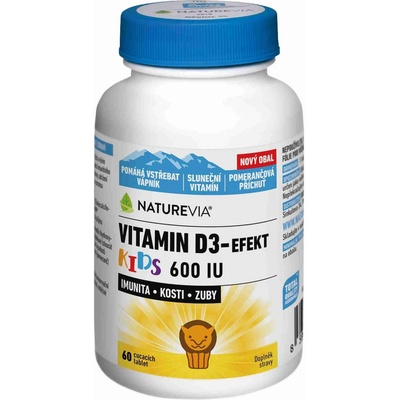 Swiss NatureVia Vitamin D3 Efekt Kids 60 tabliet