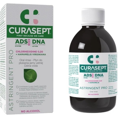 Curasept ADS DNA Astringent Pro Вода за уста с 0.2% хлорхексидин, 200 ml
