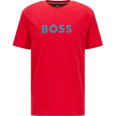 Boss Тениска Boss Men's HBW Logo T-Shirt Logo Printed - Bright Red 629