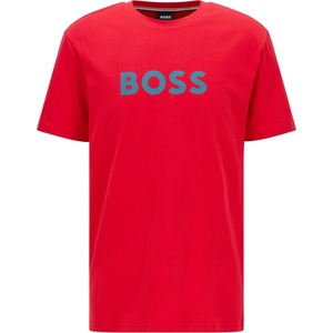 Boss Тениска Boss Mens BOSS Bodywear Short Sleeve T-Shirt with Logo Print Detail - Bright Red 629