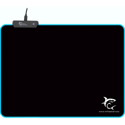 White Shark Геймърска White Shark 35x25cm LED MP-1862 LUMINOUS L, Черен (LUMINOUS-350X250)