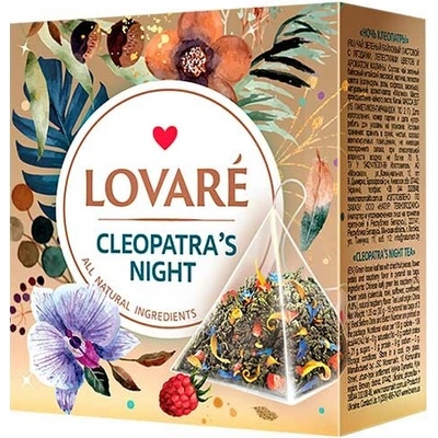 Lovaré Zelený aromatizovaný čaj Cleopatra´s Night 15 pyramid 30 g