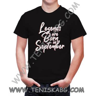 Fruit of the Loom Тениска - Legends are born in September