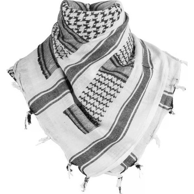 Shemagh šatka Arab BIELO ČIERNA