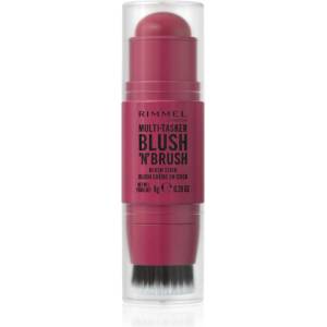 Rimmel Multi-Tasker Blush'N'brush руж в стик с четка цвят 200 Fushia Glam 8 гр