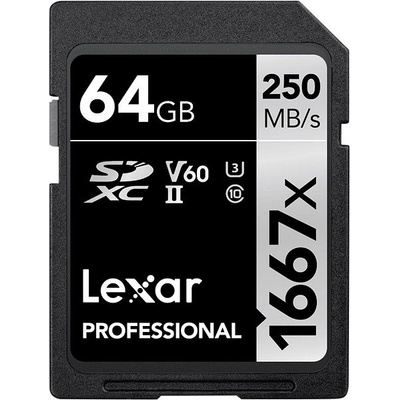 Lexar SDXC Pro 1667X 64GB LSD64GCB1667