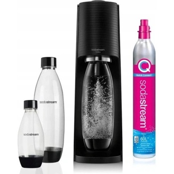 SodaStream Terra Black + 3 láhve SodaStream Fuse 2 x 1l + 0,5l + bombička