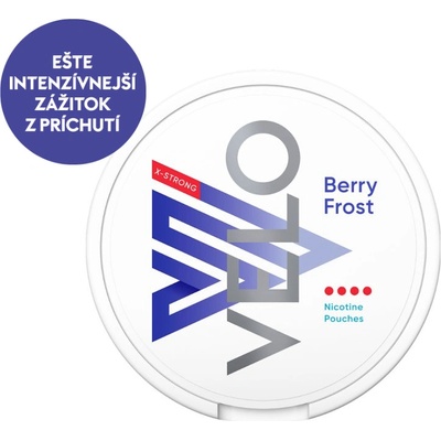 Velo berry frost x strong 15,5 mg/g 20 vrecúšok