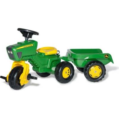 Rolly Toys John Deere Šlapací traktor tříkolový s přívěsem