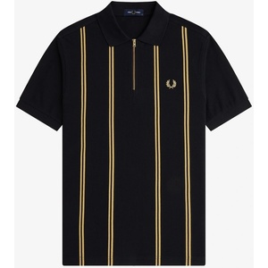 FRED PERRY Блуза с яка FRED PERRY Men's Short Sleeve Polo Shirt - Blk/Gld 90A