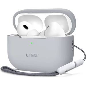 Tech-protect SILICONE APPLE AIRPODS PRO 1 / 2 crayon сив (5906302313679)