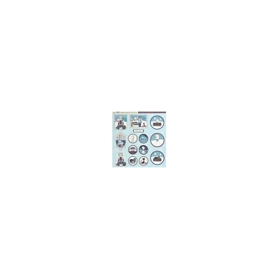 Bordó a tyrkys, Thomas a Vánoce 30,5x30,5 scrapbook Stamperia SCR525462485