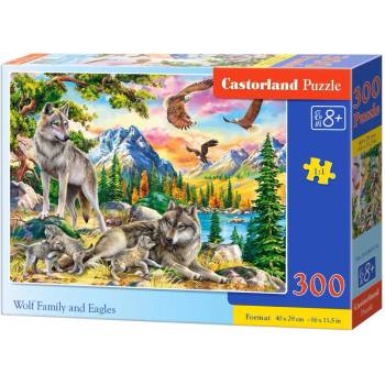 Image 1 of Castorland - Puzzle Wolf Family and Eagles - 300 piese