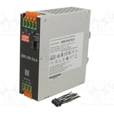 MEAN WELL XDR-240-24LA Napájecí zdroj: spínaný; na lištu DIN; 240W; 24VDC; 0÷10A; OUT: 1