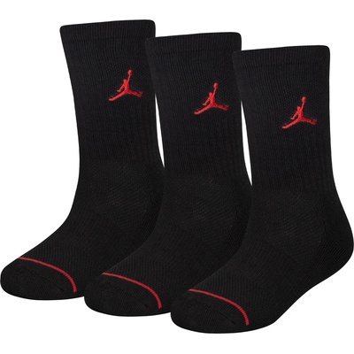 Air Jordan Юношески чорапи Air Jordan 3 Pack Crew Socks Juniors - Black