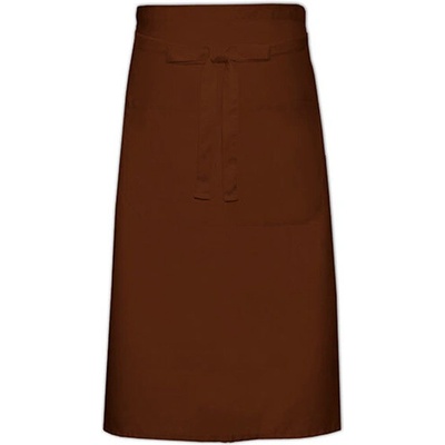Link Kitchen Wear Kuchárska zástera Xxl s vreckom X70140P Brown -ca. Pantone 476 70 x 140 cm