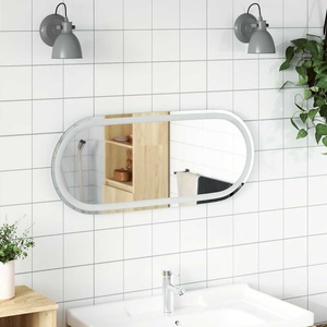 vidaXL LED огледало за баня, 90x40 см, овално (353286)