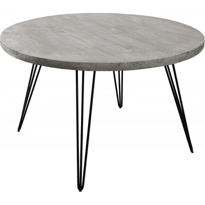 Anvicti3 Kulatý SCORPION 120 cm šedý masiv mango JS43664