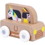 Janod Дървена количка Janod Cross Roads - Микробус с еднорог (J05926)