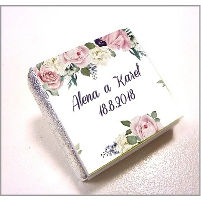 Čokoládka svatební mini - FLORAL – Zboží Dáma