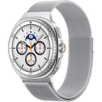 Spigen Стоманена каишка за Samsung Galaxy Watch 8 Classic 40мм, 44мм и 46мм - Spigen Metal Fit Band (сребрист) (AMP10121)