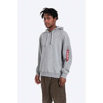 Alpha Industries Суичър Alpha Industries X-Fit Hoody в сиво с качулка с изчистен дизайн 158321.17 (158321.17)