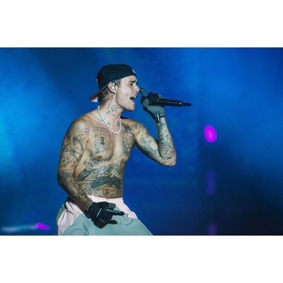 Plagát, Obraz - Justin Bieber at Sziget Festival 2022, 40 × 26.7 cm