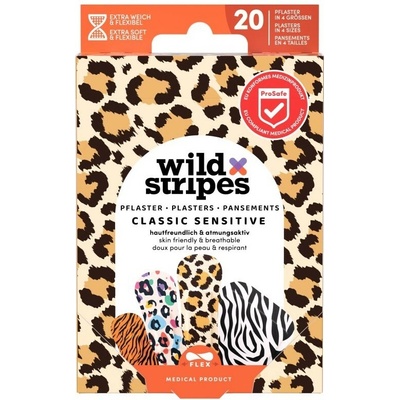 Wild Stripes Classic Sensitive Animal INT - Náplasti ve 4 velkostech 20 ks
