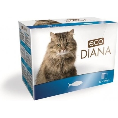 Diana eco Cat rybí kousky v omáčce 12 x 100 g