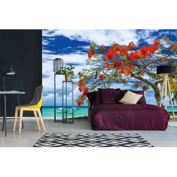 DIMEX ART Самозалепваща се флизелинова фототапета тропически рай 375 x 250 см