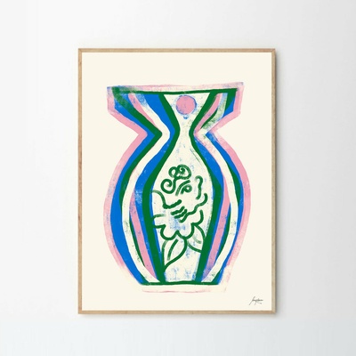 Moikka Plagát Summer Vase 02 by Lucrecia Rey Caro 70x100