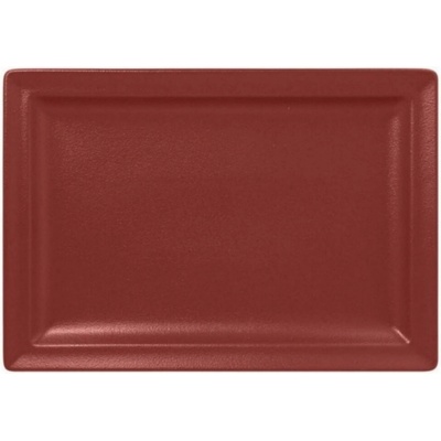 RAK Porcelain Talíř obdélný 33 x 23 cm tmavě červená RAK-NFCLRP33DR