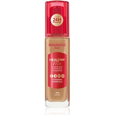 Bourjois Healthy Mix озаряващ хидратиращ фон дьо тен 24 часа цвят 58W Caramel 30ml