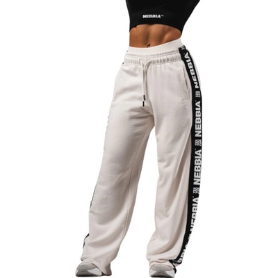 Nebbia Tepláky Straight Leg URBAN 490 béžové