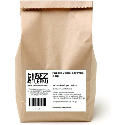 Život bez lepku Fazuľa veľká barevná 2 kg