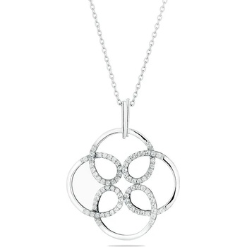 Image 1 of Swan Сребърно колие с цирконий JT7709N Swan