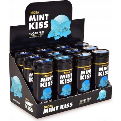 DEDRA MINT KISS mátové pastilky máta peprná 12 x 28 g 336 g