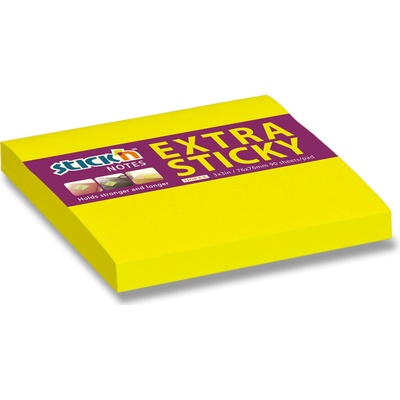 Hopax Stick'n Extra Sticky žlutý 76 x 76 mm 90 listů – Hledejceny.cz