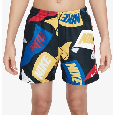 Nike Swim-Tossed Flags 4 inch chlapčenské plavky Black
