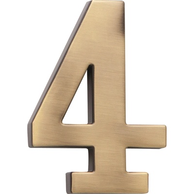 COBRA číslice 5cm Povrch: OFS - bronz česaný, Prevedenie: 4