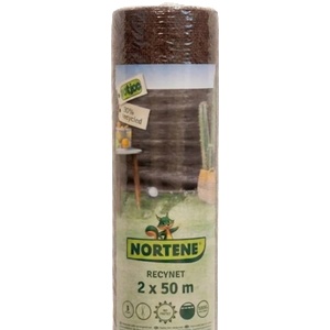NORTENE Засенчваща мрежа 2 х 50 м. кафява RECYNET - 120 g/m2