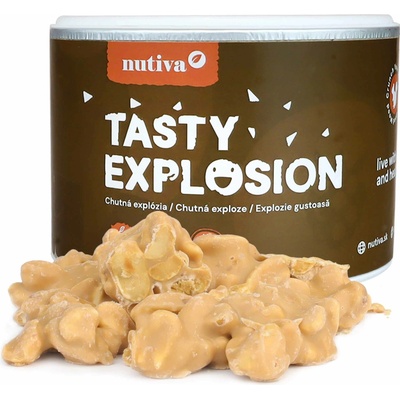 NUTIVA Arašidové hrudky s karamelovou čokoládou a morskou soľou Tubus 150 g