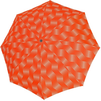 Doppler Fiber Flex Long AC Wave dámský holový vystřelovací deštník tm.oranžový