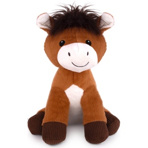 Amek Toys Плюшено магаре 45 см кафяво - igrachko