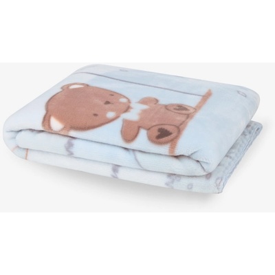 KikkaBoo Detská deka Super Soft Dream Big Blue