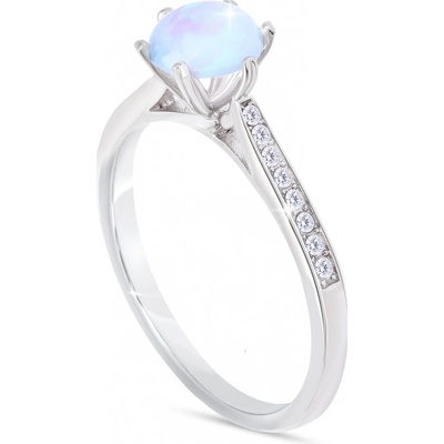 Biju Prstýnek z chirurgické oceli opalit 4000427