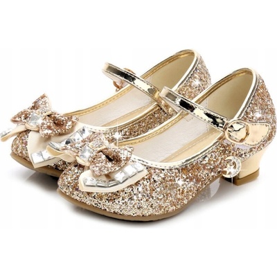 Lesklé pantofelky balerínky návštevné topánky pre dievčatko