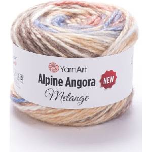 YARNART Alpine Angora Melange "New 6411 Плетива прежда (Alpine Angora Melange New 6411)