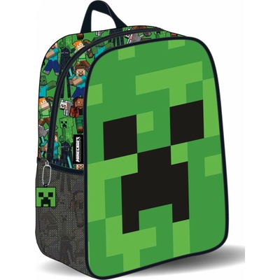 EU 3D dětský batoh MINECRAFT Face Creeper zelený 30 cm